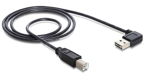 DELOCK USB Kabel A -> B St/St 1.00m sw Easy USB (83374)