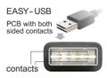 DELOCK USB Kabel A -> B St/St 1.00m sw Easy USB (83374)