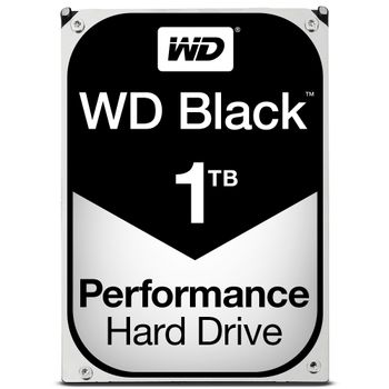 WESTERN DIGITAL WD Desktop Black 1TB HDD 7200rpm 6Gb/s serial ATA sATA 64MB cache 3.5inch intern RoHS compliant Bulk (WD1003FZEX)