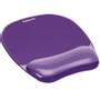FELLOWES mouse pad, wrist rest, gel, CRYSTAL, purple (9144104)