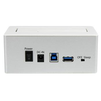 STARTECH USB 3.0 SATA HDD/SSD DOCK W/ FAST CHARGE HUB M UASP WHITE ACCS (SDOCKU33HW)