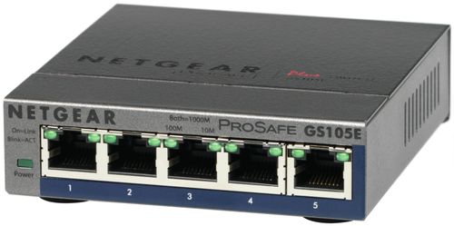 NETGEAR Prosafe Gigabit Plus Switch GS105E 5Port (GS105E-200PES)
