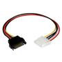 STARTECH 12IN SATA TO LP4 POWER ADAPTER SATA TO MOLEX CABLE F/M CABL
