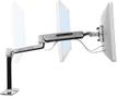 ERGOTRON LX HD Sit-Stand Desk Mount LCD Arm - Bevestigingskit - voor LCD-scherm - vergrendelbaar - aluminium - gepolijst aluminium - schermgrootte: maximaal 46" [117 cm] - te monteren op bureau (45-384-026)
