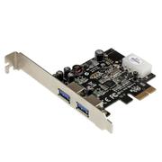 STARTECH 2 Port PCI Express SuperSpeed USB 3.0 Card Adapter with UASP - LP4 Power