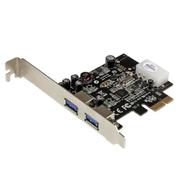 STARTECH StarTech.com 2 Port USB 3.0 PCI Express Schnittstellenkarte mit UASP und 4 Pin LP4 Molex - 2-fach SuperSpeed USB PCIe Karte - USB-Adapter - PCIe - USB 3.0 x 2 - für P/N: CFASTRWU3, S251SMU33EP, ST1030