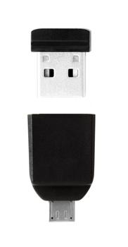 VERBATIM USB 16GB Nanow/ micro USB adaptor (12/5) (49821*10)