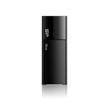 SILICON POWER Ultima U05, 16 GB, USB 2.0, Mac OS X 10.3 Panther, kasket, Sort, 0 - 70 °C (SP016GBUF2U05V1K)