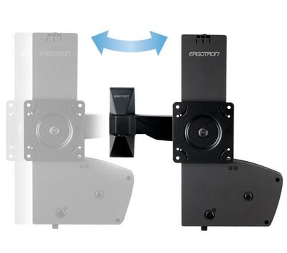 Ergotron monteringssett - Patented Constant Force Technology - for LCD-skjerm - gliding, lett bruk med forlengelse (LD-X) - svart (61-113-085)