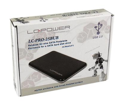 LC POWER EH-LC-PRO-25BUB,  Diskkabinett USB, 2.5" SATA - uten harddisk (LC-PRO-25BUB)