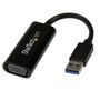 STARTECH SLIM USB 3.0 VGA EXTERNAL VIDEO CARD ADAPTER 1920X1200/ 1080P ACCS (USB32VGAES)