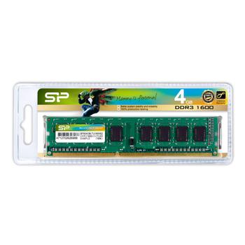 SILICON POWER DDR3  4GB 1600MHz CL11  Ikke-ECC    (SP004GBLTU160N02)