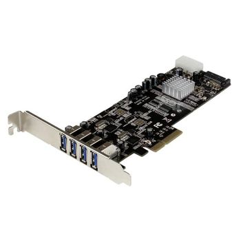 STARTECH 4PORT PCIE USB 3.0 CONTROLLER CARD W/DUAL BUS AND UASP CTLR (PEXUSB3S42V)