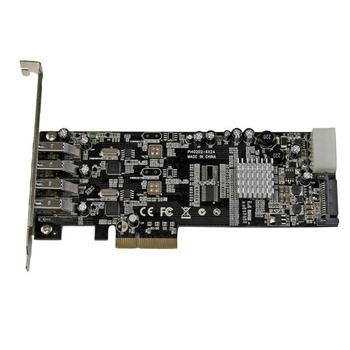 STARTECH 4Port PCIe USB 3.0 Controller Card w/ 2 Independent Channels (PEXUSB3S42V)