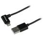 STARTECH 2M ANGLED LIGHTNING TO USB CABLE CHARGE AND SYNC 6 FT CABL (USBLT2MBR)