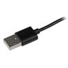 STARTECH USB to Lightning Cable - Apple MFi Certified - Angled - 2 m - Black	 (USBLT2MBR)
