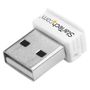 STARTECH USB 150 Mbps Mini draadloze netwerkadapter 802.11n/g 1T1R USB wifi-adapter wit (USB150WN1X1W)