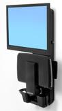 Ergotron StyleView Sit-Stand Vertical Lift, Patient Room monteringssett - for LCD-skjerm / tastatur / mus / strekkodeskanner - svart (61-080-085)