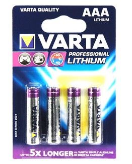 VARTA Lithium Ultra -litiumparisto,  4 kpl AAA (LR03) paristoa (6103301404)