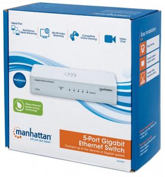 MANHATTAN Switch  5x GE Desktop (560696)