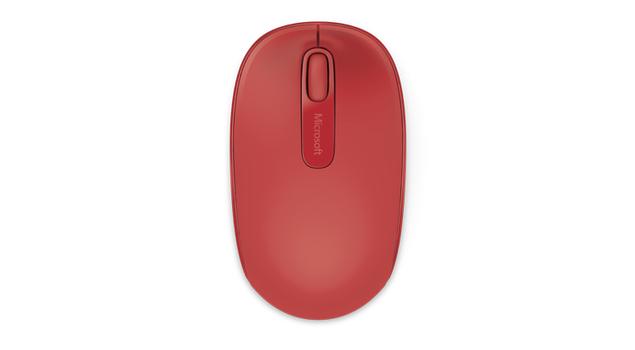 MICROSOFT MOBILE MOUSE 1850 FLAME RED WIRELESS USB-A NANO TRANSCEIVER WRLS (U7Z-00033)