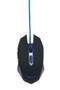 GEMBIRD gaming optical mouse 2400 DPI, 6-button, USB, black with blue backlight (MUSG-001-B)