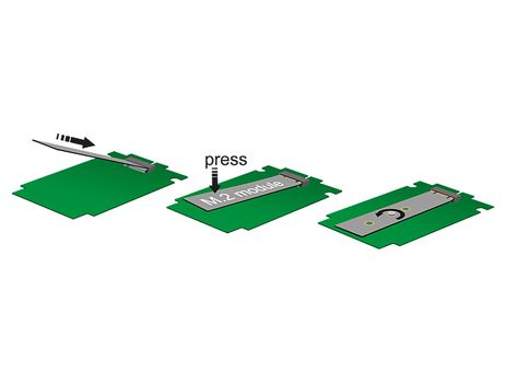 DELOCK 3, 5-Zoll-Konverter für 4x SATA 6G zu 4x M.2-SSD (62554)
