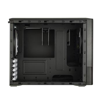 Fractal Design Node 804 - Desktop - mikro ATX - ingen strømforsyning - børstet aluminiumssvart - USB/lyd (FD-CA-NODE-804-BL-W)