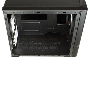 Fractal Design Node 804 - Desktop - mikro ATX - ingen strømforsyning - børstet aluminiumssvart - USB/lyd (FD-CA-NODE-804-BL-W)