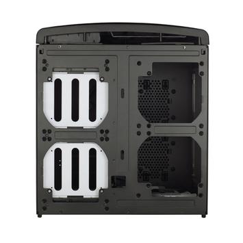 Fractal Design Node 804 - Desktop - mikro ATX - ingen strømforsyning - børstet aluminiumssvart - USB/lyd (FD-CA-NODE-804-BL-W)