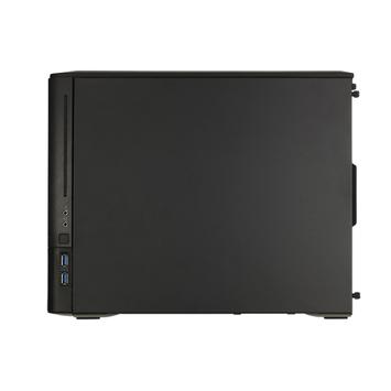Fractal Design Node 804 - Desktop - mikro ATX - ingen strømforsyning - børstet aluminiumssvart - USB/lyd (FD-CA-NODE-804-BL-W)