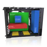 Fractal Design Node 804 - Desktop - mikro ATX - ingen strømforsyning - børstet aluminiumssvart - USB/lyd (FD-CA-NODE-804-BL-W)