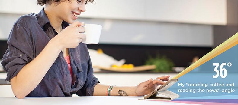 LOGITECH Hinge Flex. Case f/iPad Air (939-000823)