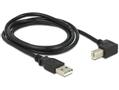 DELOCK USB Kabel A -> B St/St 1.00m 90°gew. sw (83519)