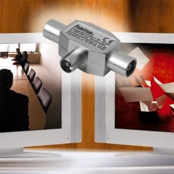 HAMA Antennfördelare Koax För Radio 1xHane-2xHona (122470)