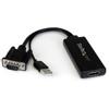 STARTECH VGA to HDMI Portable Adapter Converter w/ USB Power & Audio 	 (VGA2HDU)