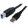 STARTECH StarTech.com 3m Black SuperSpeed USB 3.0 Cable (USB3SAB3MBK)