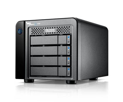 PROMISE PEGASUS2 M4 WITH 4 X 1TB SATA 2.5IN HDD INCL THUNDERBOLT CABLE IN EXT (F40PR4M01000000)