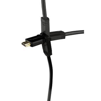 HAMA HDMI kabel ethernet 3m Svart Roterande Guld TL (00122111)