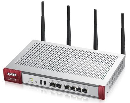 ZYXEL USG 60W (Device only) Firewall Appliance 10/ 100/ 1000 WLAN AP 2 WANs 4 LAN / DMZ Ports, 802.11 b/g/n (USG60W-EU0101F)