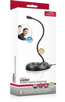 SPEEDLINK LUCENT Flexible Desktop Microphone,  black (SL-8708-BK)