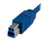 STARTECH 1M USB 3.0 A TO B CABLE - USB 3.0 CORD M/M - BACK CABL (USB3SAB1M)