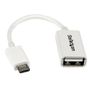 STARTECH WHITE MICRO USB MALE TO USB FEMALE OTG HOST CABLE - 5IN CABL