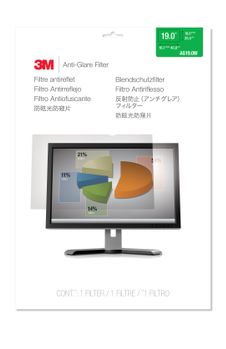 3M Anti-Glare Filter for 19" Monitors 16:10 - Display anti-glare filter - 19" wide - clear (AG190W1B)