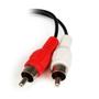 STARTECH 6in Stereo Audio Cable - 3.5mm Female to 2x RCA Male (MUFMRCA)