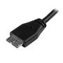 STARTECH 15CM SLIM USB 3.0 MICRO B CABLE SHORT USB 3.0 A TO MICRO B CABLE CABL (USB3AUB15CMS)