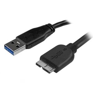 STARTECH Slim Micro USB 3.0 Cable - M/M - 2m	 (USB3AUB2MS)