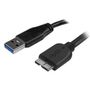 STARTECH StarTech.com 2m Slim SuperSpeed USB 3.0 Micro B Cable (USB3AUB2MS)