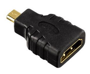 HAMA Kabel HDMI Ethernet 1,5m Svart Inkl HDMI Adapter (00122227)