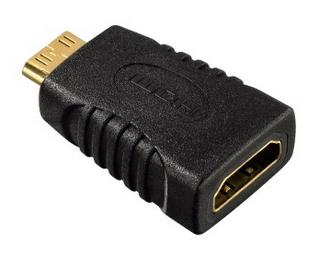 HAMA Kabel HDMI Ethernet 1,5m Svart Inkl HDMI Adapter (00122227)